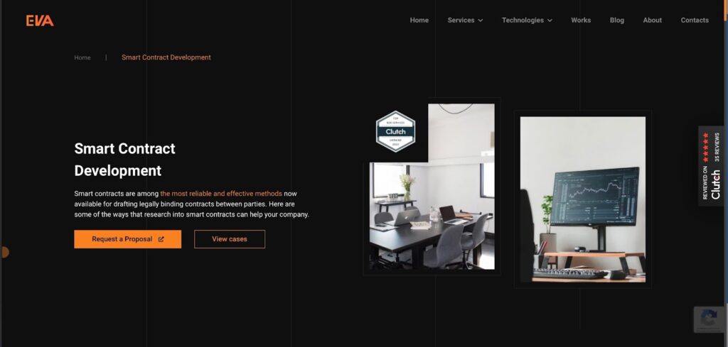 Site's home page